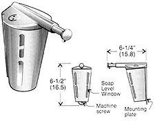 Frost 705-100 Liquid, 706-100 Lather Soap Dispenser (Surface Mounted)
