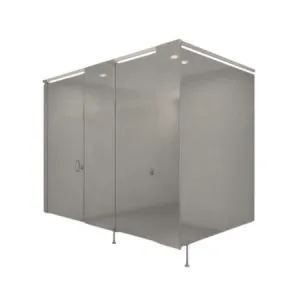 Pedestal Mounted Stainless Steel Toilet Partitions