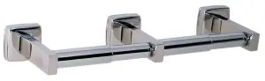 Bobrick Double-Roll Stainless Steel Surface-Mounted Toilet Tissue Dispenser