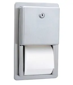 Bobrick Multi-Roll Stainless Steel Recessed Toilet Tissue Dispenser