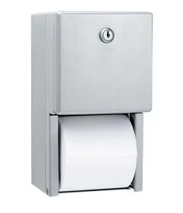 Bobrick Multi-Roll Stainless Steel Surface-Mounted Toilet Tissue Dispenser