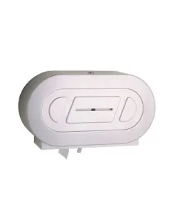 Bobrick Satin Finish Surface-Mounted Twin Jumbo-Roll Toilet Tissue Dispenser