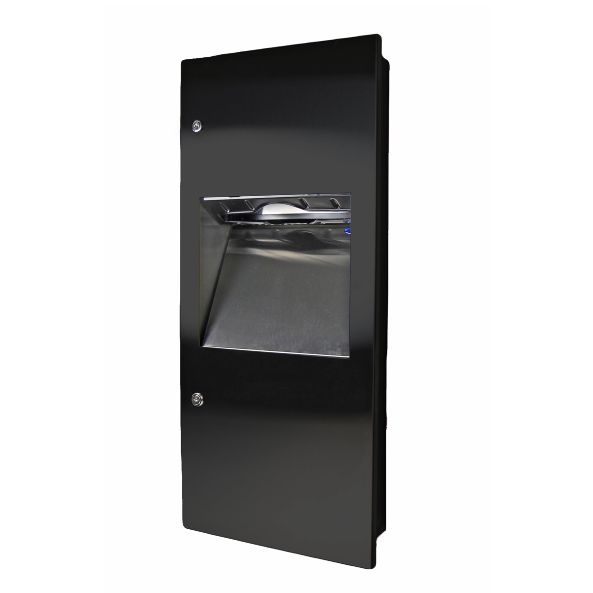 Frost Matte Black Stainless Steel Recessed Combination Dispenser & Waste Disposal Fixture