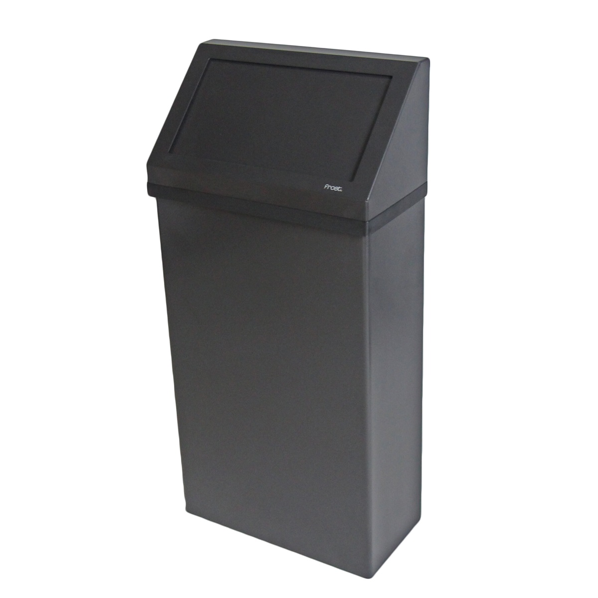 Frost Matte Black Wall Mounted Waste Receptacle