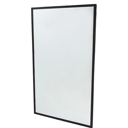 Frost Matte Black Solid Frame Mirror
