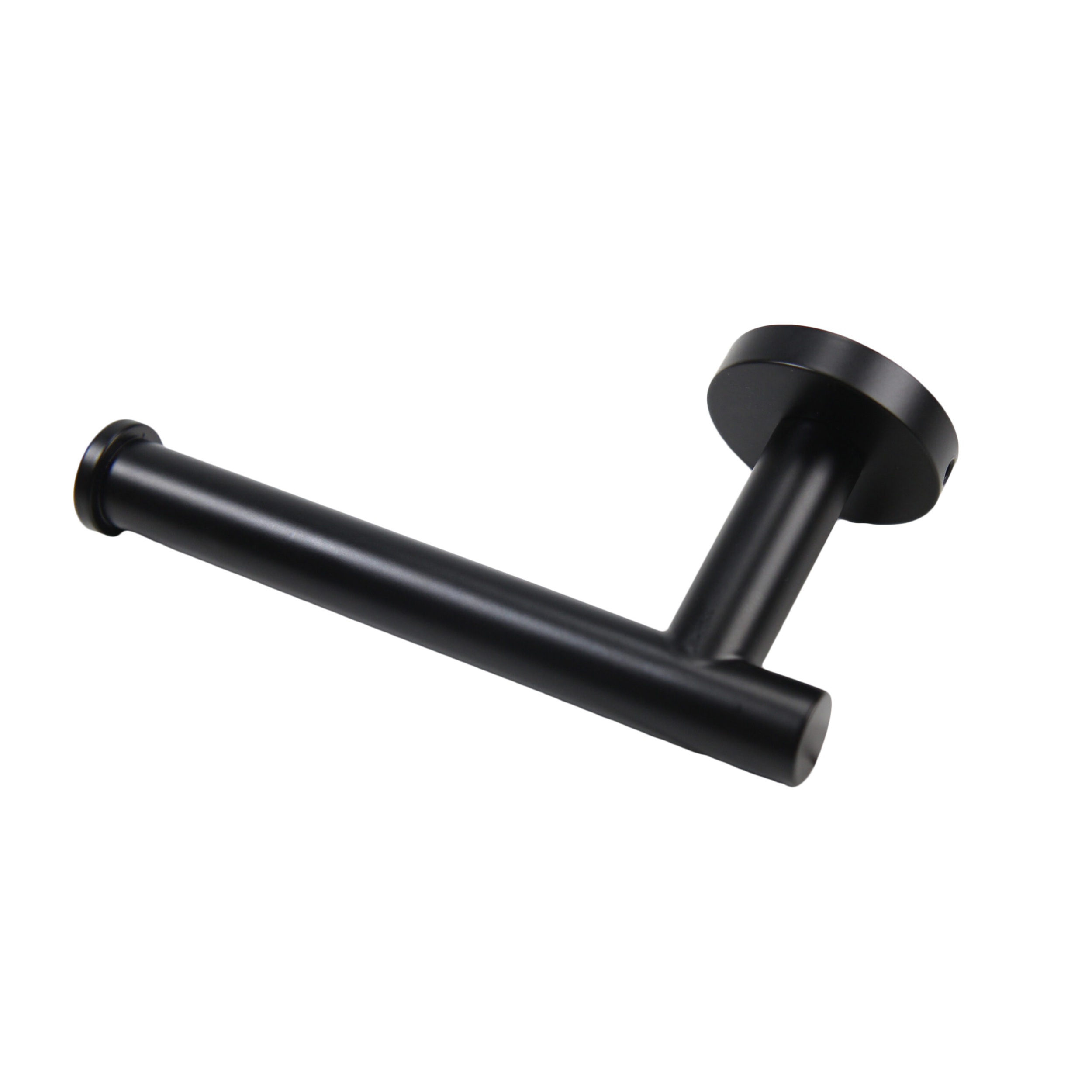 Frost Matte Black Surface Mounted Single Toilet Paper Holder