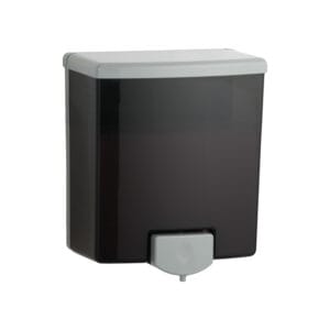 Bobrick B-40 Two-tone Black & Grey Surface-Mounted Manual Liquid Soap Dispenser