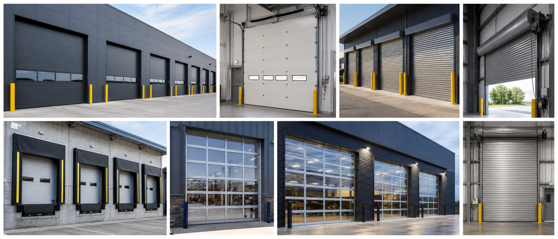 Industrial sectional and roll-up door solution