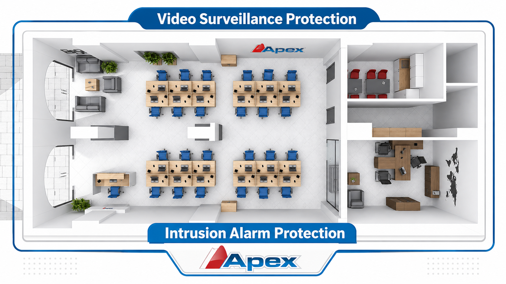 Integrated video surveillance and intrusion detection security solution